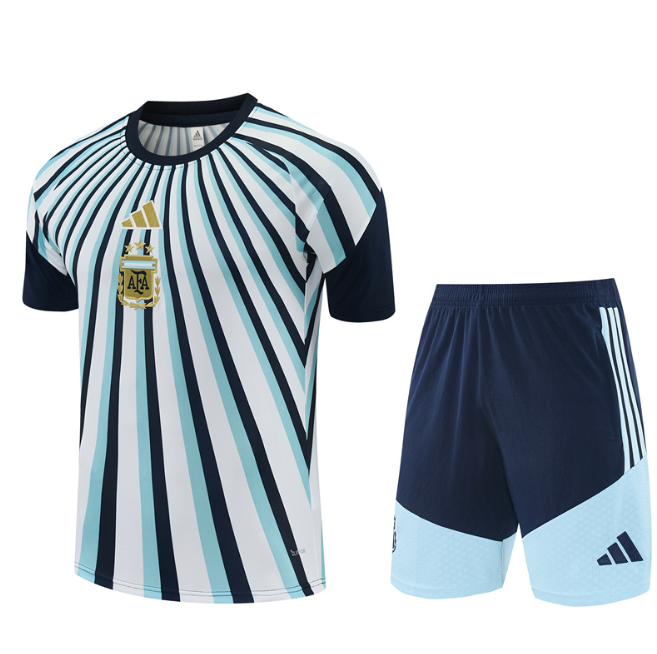 Argentina 2026 Short sleeve tracksuit Camouflage white and blue