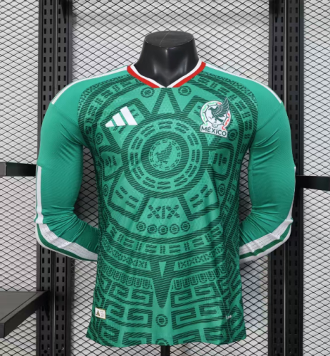 Mexico 2026 home shirt player version long sleeve