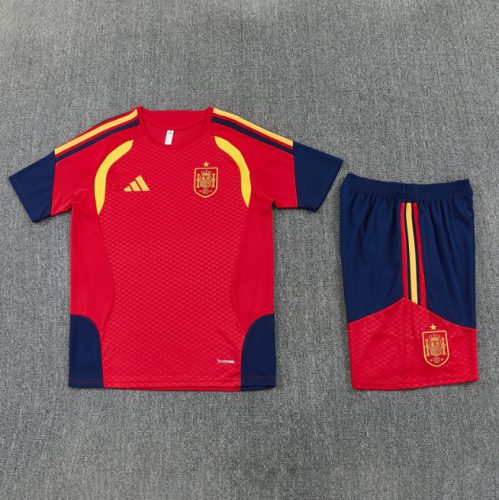 Spain 2026 Short sleeve tracksuit red