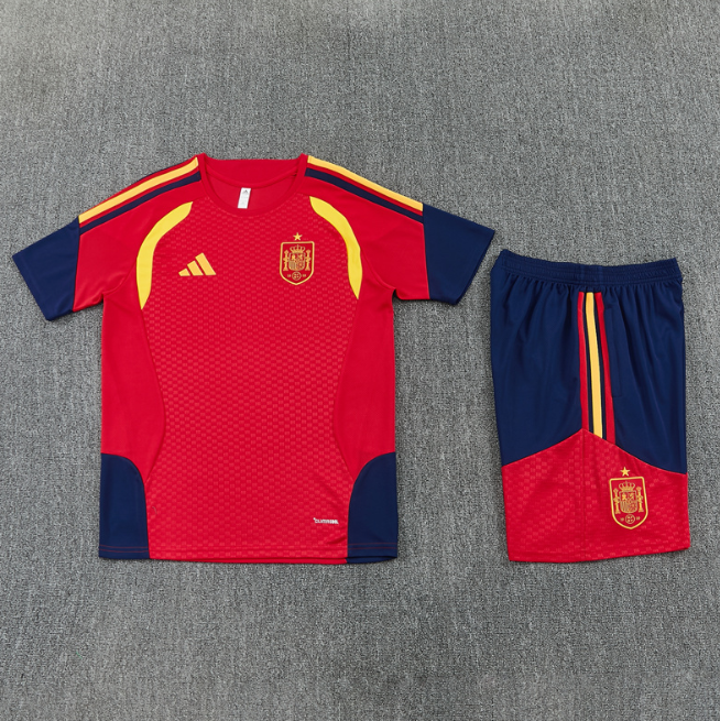 Spain 2026 Short sleeve tracksuit red