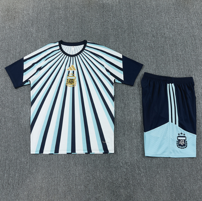 Argentina 2026 Short sleeve tracksuit Camouflage white and blue