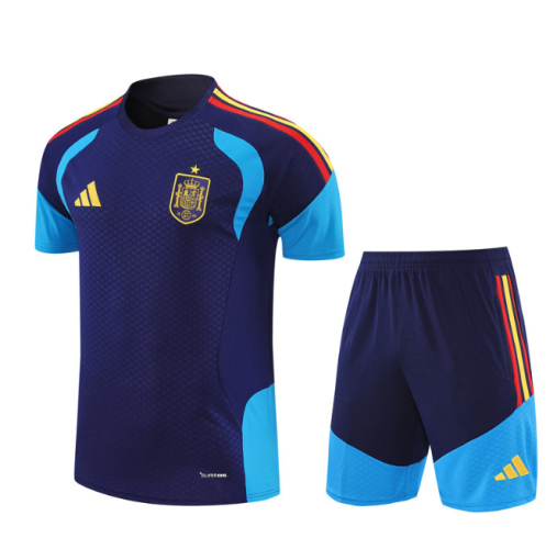 Spain 2026 Short sleeve tracksuit royal blue