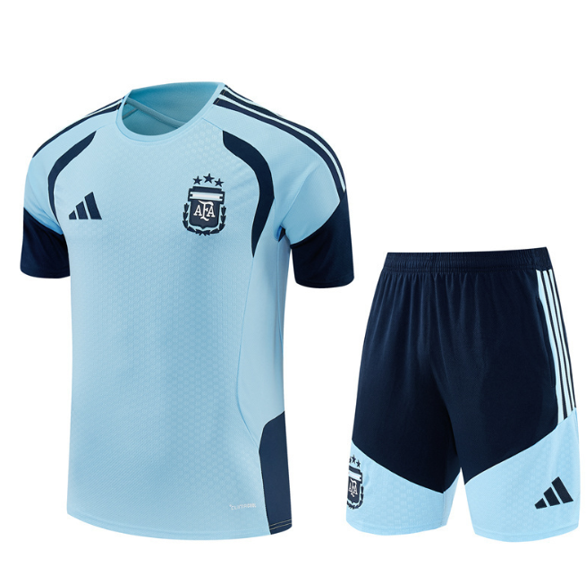 Argentina 2026 Short sleeve tracksuit light blue