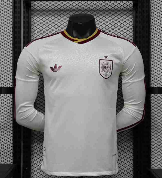 Spain 2026 away shirt player version long sleeves
