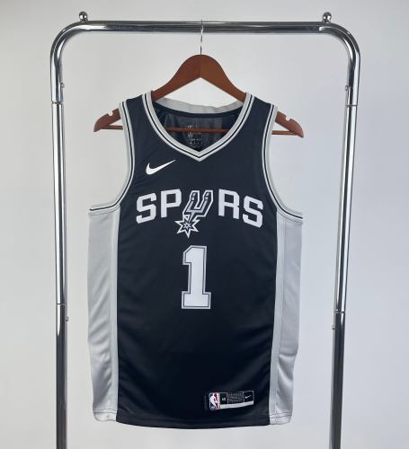 San Antonio Spurs NBA Shirt Black wembanyama 1