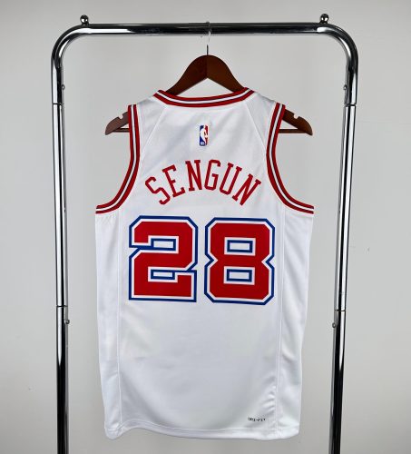 Houston Rockets 2026 season NBA shirt  City Version White SENGUN 28