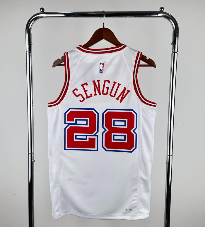 Houston Rockets 2026 season NBA shirt  City Version White SENGUN 28
