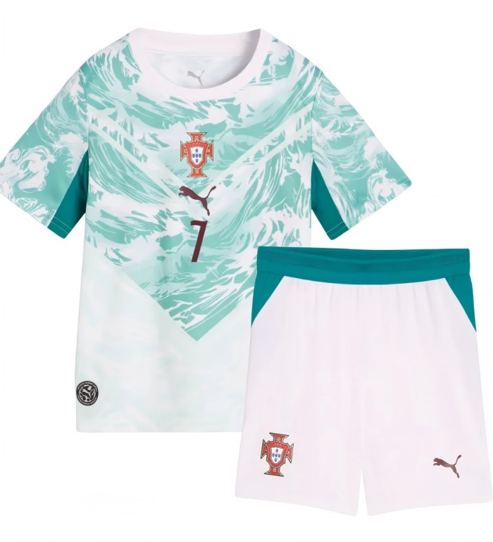 Portugal Nation team 2026 away  full set kit (Adult and Kids) Ronaldo