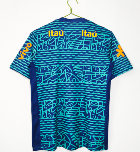 Brazil 2024 tracksuit shirt blue Neymar Jr