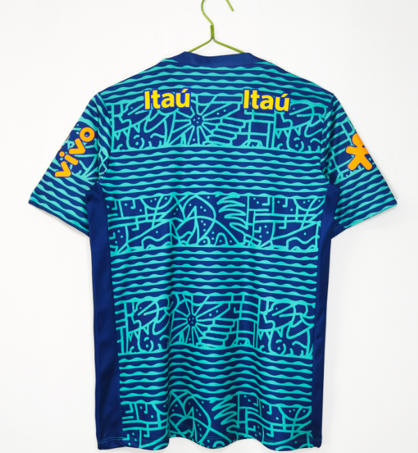 Brazil 2024 tracksuit shirt blue Neymar Jr