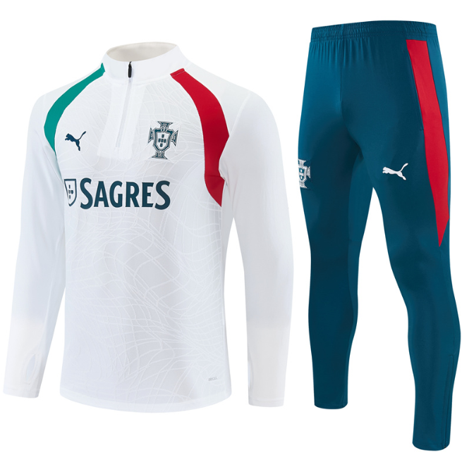 Portugal 2026 1/4 zipper tracksuit white