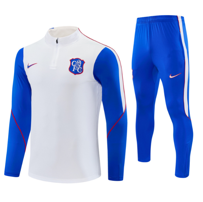 Chelsea 2026/2027 1/4 zipper tracksuit white