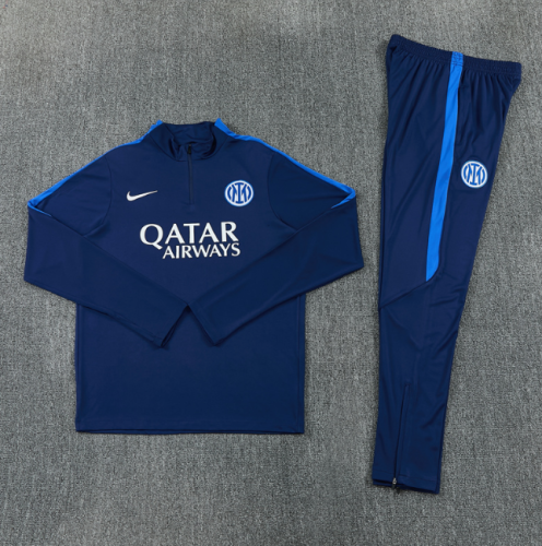 Inter Milan 2026/2027 1/4 zipper tracksuit royal blue