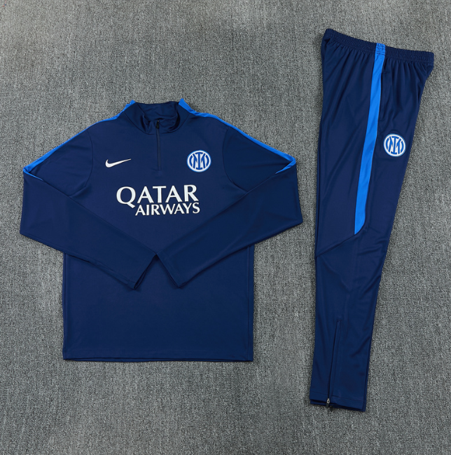 Inter Milan 2026/2027 1/4 zipper tracksuit royal blue