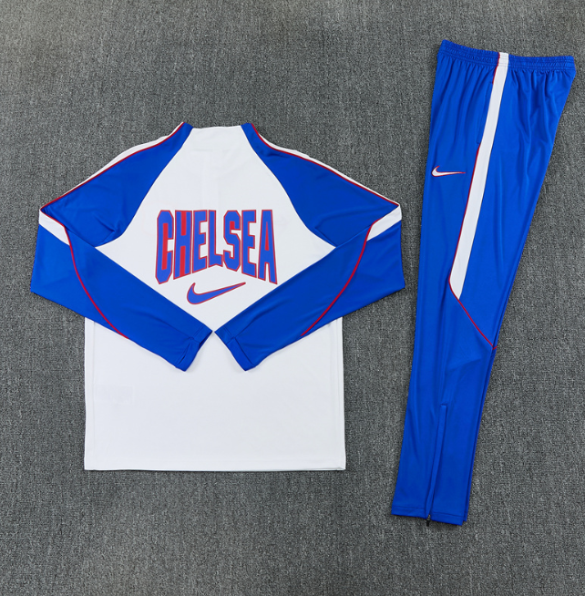 Chelsea 2026/2027 1/4 zipper tracksuit white