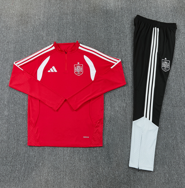 Spain 2026 1/4 zipper tracksuit red