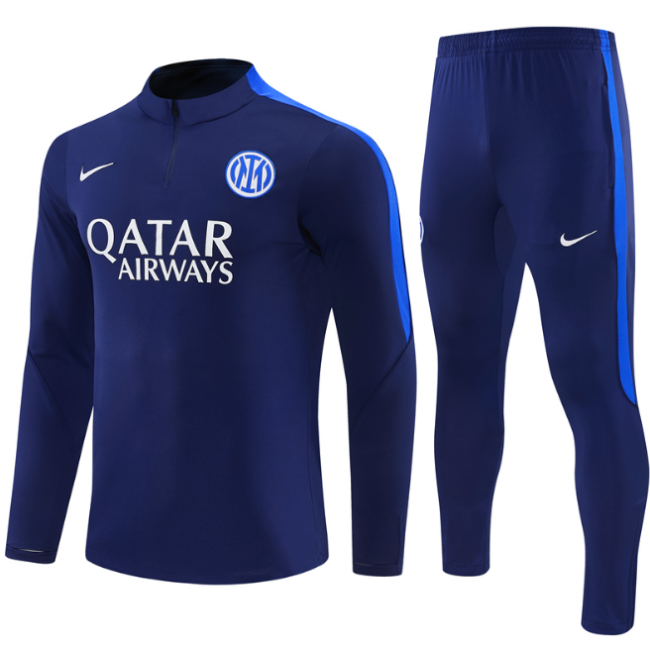 Inter Milan 2026/2027 1/4 zipper tracksuit royal blue