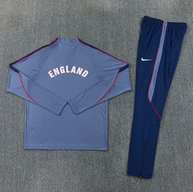 England 2026 1/4 zipper tracksuit grey