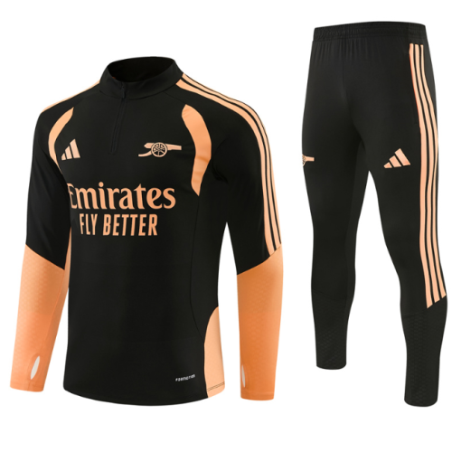 Arsenal 2025/2026 1/4 zipper tracksuit black