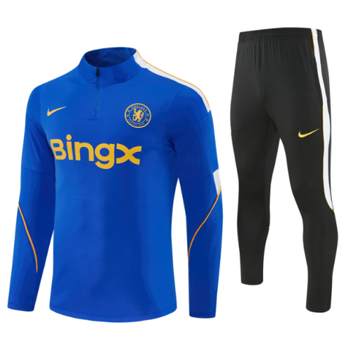 Chelsea 2026/2027 1/4 zipper tracksuit blue