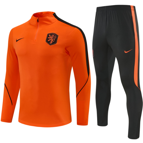 Netherlands 2026 1/4 zipper tracksuit Orange