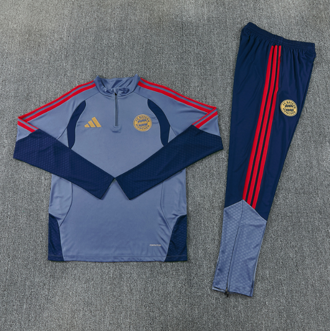 Bayren 2026/2027 1/4 zipper tracksuit grey