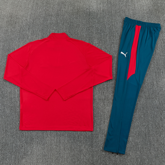 Portugal 2026 1/4 zipper tracksuit red