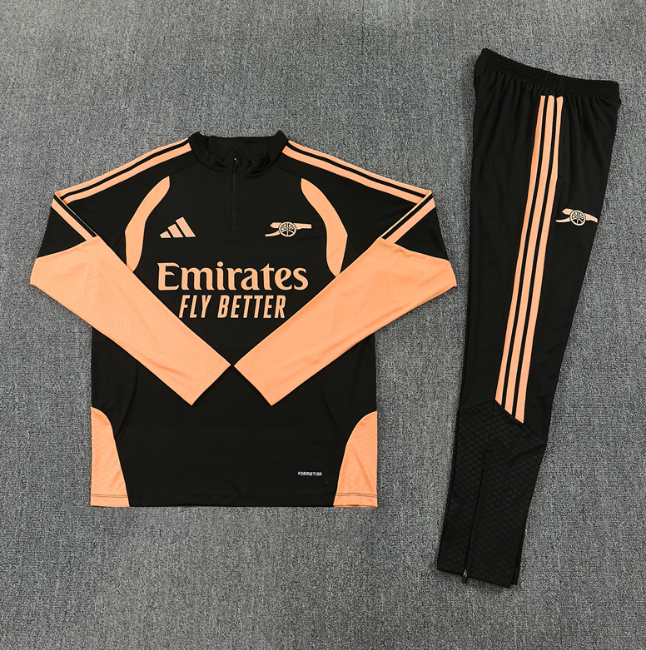 Arsenal 2025/2026 1/4 zipper tracksuit black