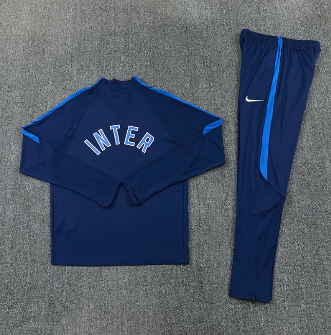 Inter Milan 2026/2027 1/4 zipper tracksuit royal blue
