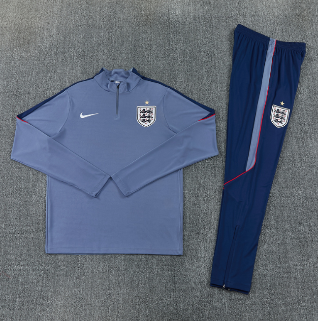 England 2026 1/4 zipper tracksuit grey