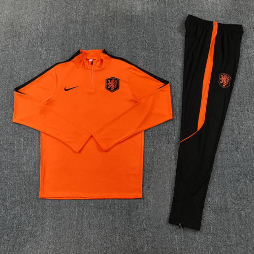 Netherlands 2026 1/4 zipper tracksuit Orange