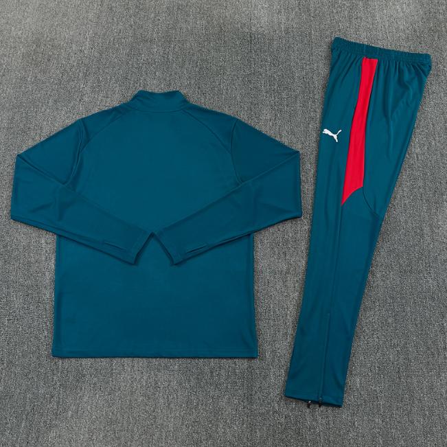 Portugal 2026 1/4 zipper tracksuit dark green
