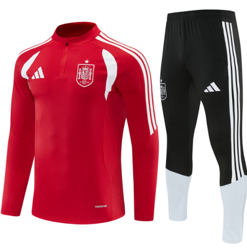 Spain 2026 1/4 zipper tracksuit red