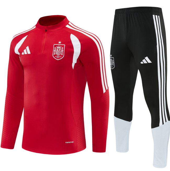 Spain 2026 1/4 zipper tracksuit red