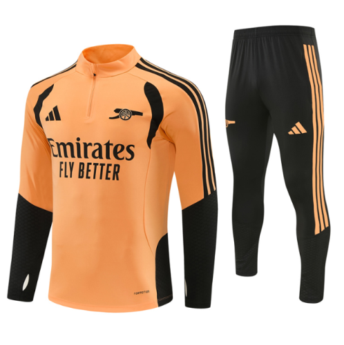 Arsenal 2025/2026 1/4 zipper tracksuit orange