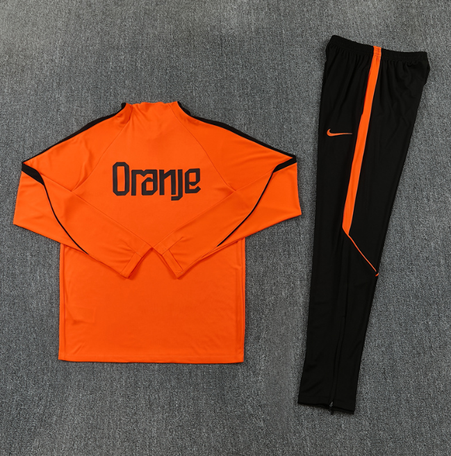 Netherlands 2026 1/4 zipper tracksuit Orange