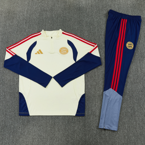 Bayren 2026/2027 1/4 zipper tracksuit light yellow
