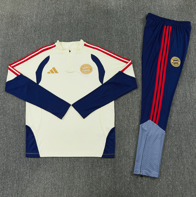 Bayren 2026/2027 1/4 zipper tracksuit light yellow