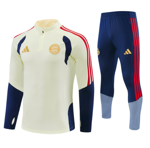 Bayren 2026/2027 1/4 zipper tracksuit light yellow