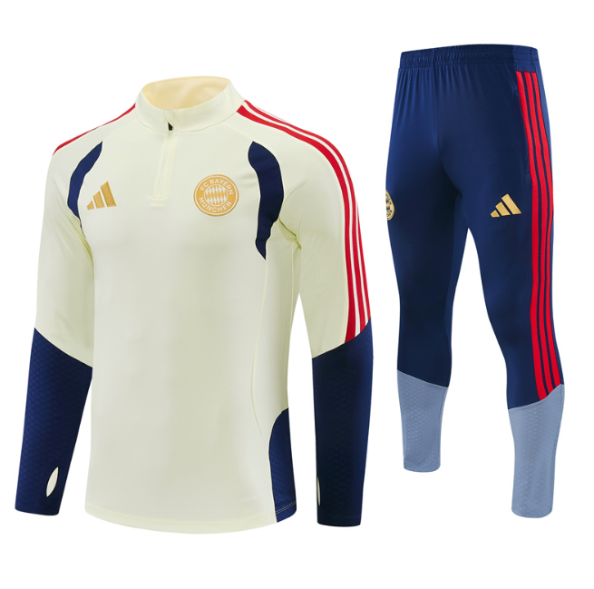 Bayren 2026/2027 1/4 zipper tracksuit light yellow