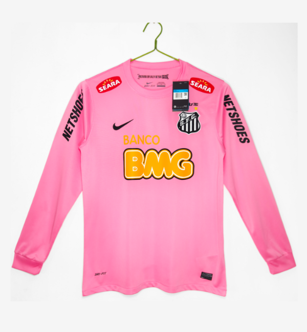 Santos FC 2012/2013 pink retro shirt long sleeve Neymar JR