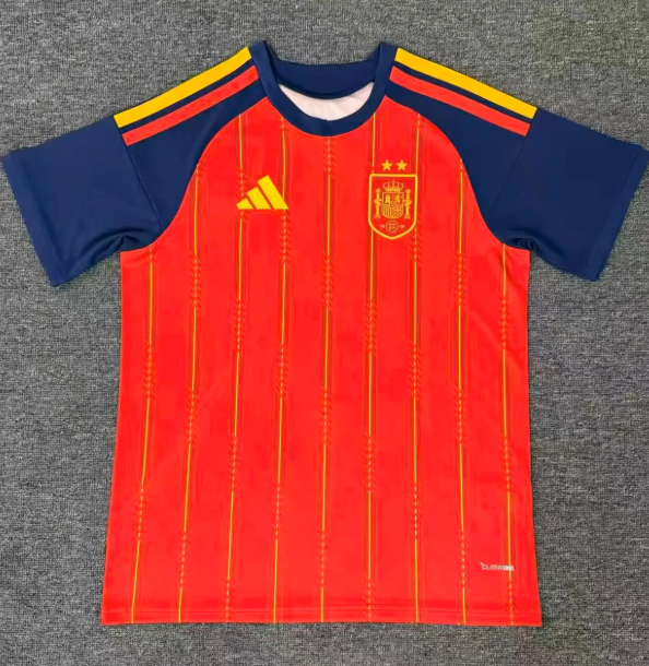 Spain 2026 home shirt (2 stars with 2026 golden patch)