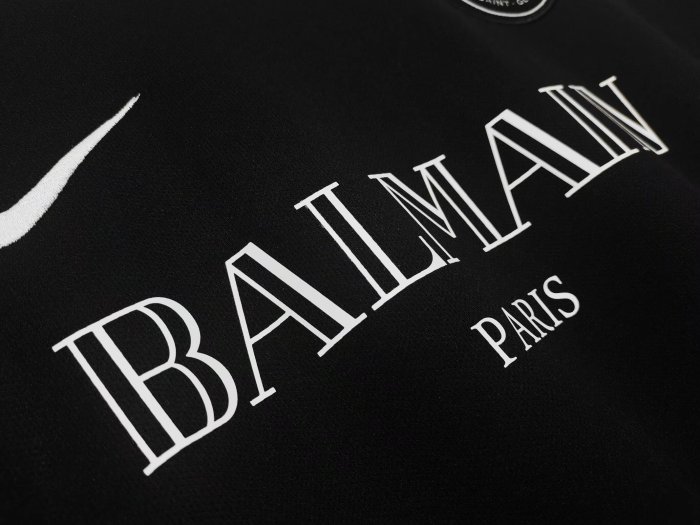 PSA 2020 BALMAIN shirt black Mbappe  Neymar Jr.