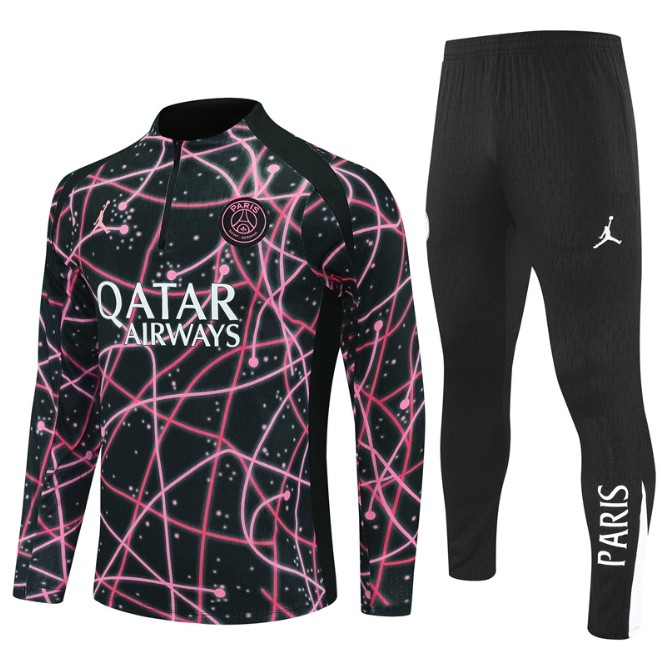 PSA 2025/2026 1/4  JD zipper tracksuit pink and black