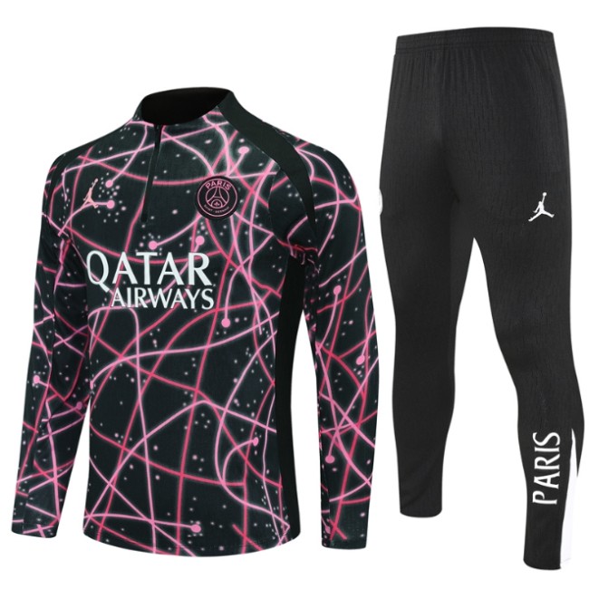 PSA 2025/2026 1/4 JD zipper tracksuit pink and black