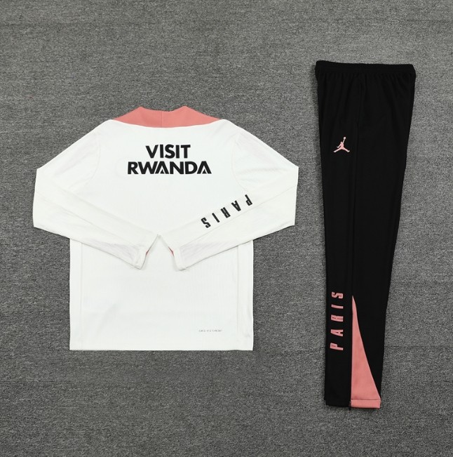 PSA 2024/2025 1/4 zipper JD tracksuit white
