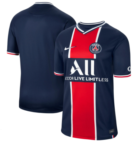 PSA 2020/2021 home retro shirt Mbappe Neymar