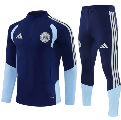Ajax 2026/2027 1/4 zipper tracksuit royal blue