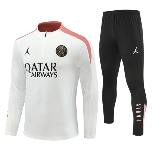 PSA 2024/2025 1/4 zipper JD tracksuit white