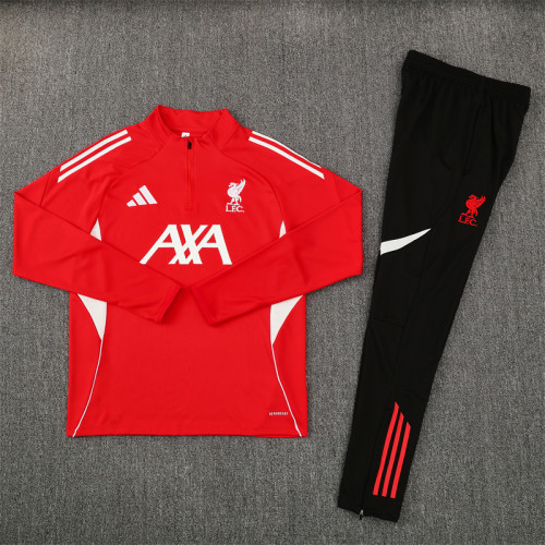Liverpool 2025/2026 1/4 zipper tracksuit red